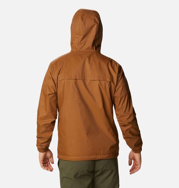 Columbia Oroville Creek Rain Jacket Brown For Men's NZ29817 New Zealand